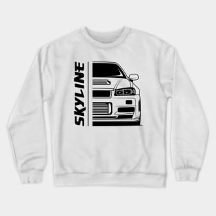 Front JDM Skyline R34 Crewneck Sweatshirt